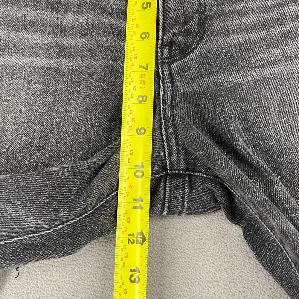 BKE Payton Mid-Rise Ankle Skinny Jeans Grey Raw Hem 31x27 Distressed Stretch - Picture 9 of 11